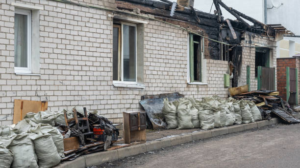 Professional Fire Damage Assessment technician working in Jobstown, NJ
